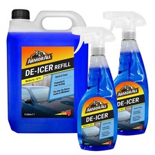 Armor All De-icer 2 x 750ml + 5 L Refill, Fast Acting Deicer, Car Windows, Locks