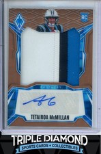 2025 Panini PhotoGenic Tetairoa McMillan Rookie Patch Auto Bronze #99/199 AH217