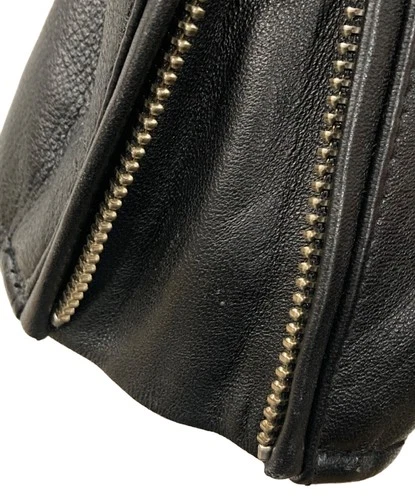 URBAN RESEARCH ITEMS Leather Sheepskin Jacket Men's Size 38 Black image 7