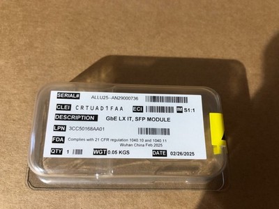 SFP Module 1000BASE-LX ODU-MPT-HC 3CC50168AA01 Optical Transceiver 1.25GbpsOpens