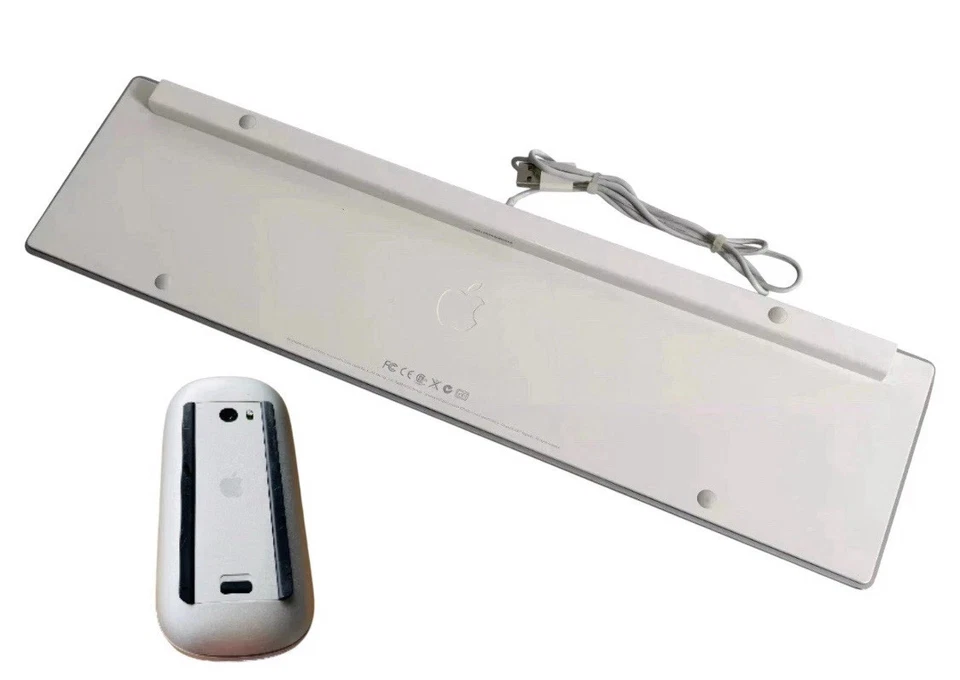 Apple A1243 Wired Keyboard w/ 2 USB Ports + Apple Magic Mouse Bundle - Image 2 of 4