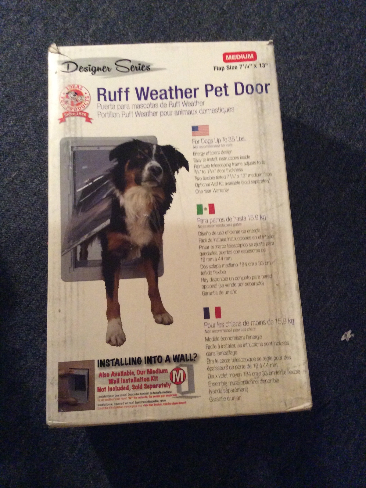 Ideal Pet Dog Door Products Designer Series Ruff Weather Medium 7 1/4