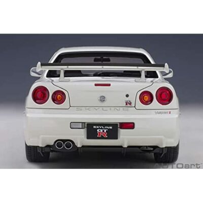 AUTOart 1/18 NISSAN SKYLINE GT-R (R34) V-SPEC II White Pearl 77406