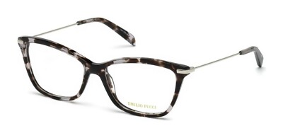 Emilio Pucci EP 5083 055 Grey Havana Plastic Cat Eye Eyeglasses Frame 54-15-140