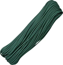 Atwood Rope MFG Parachute Cord Hunter Green, 100 ft, Made in USA, RG1017H &
