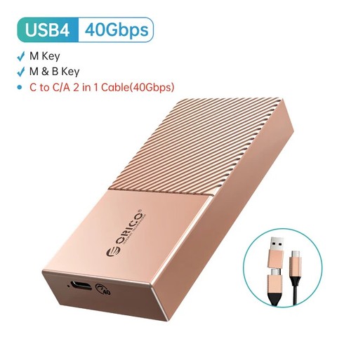 ORICO USB4 NVMe SSD-Gehäuse 40 Gbit/s PCIe3.0x4 M.2 Gehäuse für Thunderbolt 3 4 - Bild 11 von 17