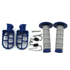 Throttle Handle Grips Footpegs For Yamaha PW50 PW80 TW200 TTR90 TTR90E Pit Bike