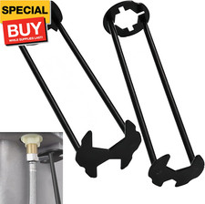 Multifunctional Basin Wrench, Carbon Steel Faucet Tool for Sink and Tight Spaces