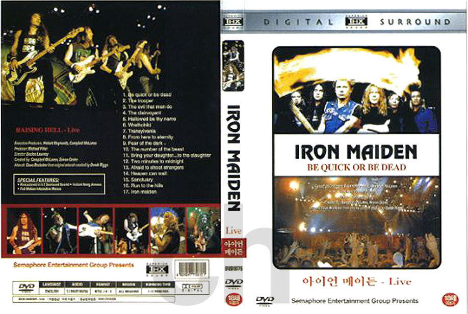 Iron Maiden Raising Hell 2003 Live DVD Video Korean Press All