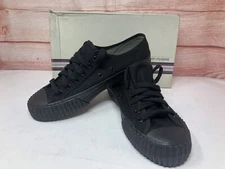 NWB PF Flyers Unisex Lo Top Sneaker Shoes MC1002SL All Black