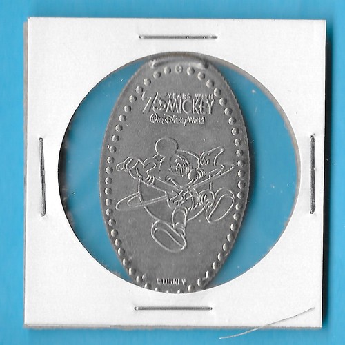 MICKEY in OUTER SPACE 75 YEARS with MICKEY PRESSED QUARTER DISNEY NOT PENNY