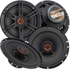 2x Audiobank 6.5" 550 Watt Max Power 2-Way Car Audio Stereo Coaxial Speaker