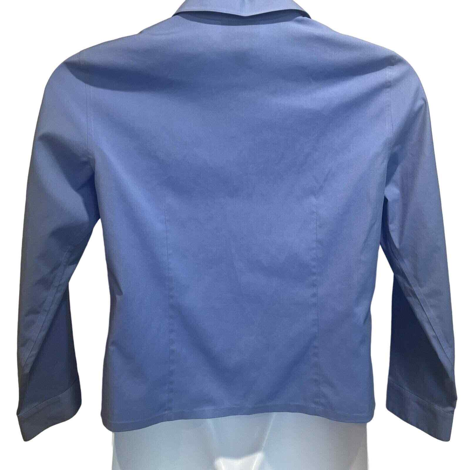 Talbots Wrinkle Resistant Fitted Button up Blue S… - image 7