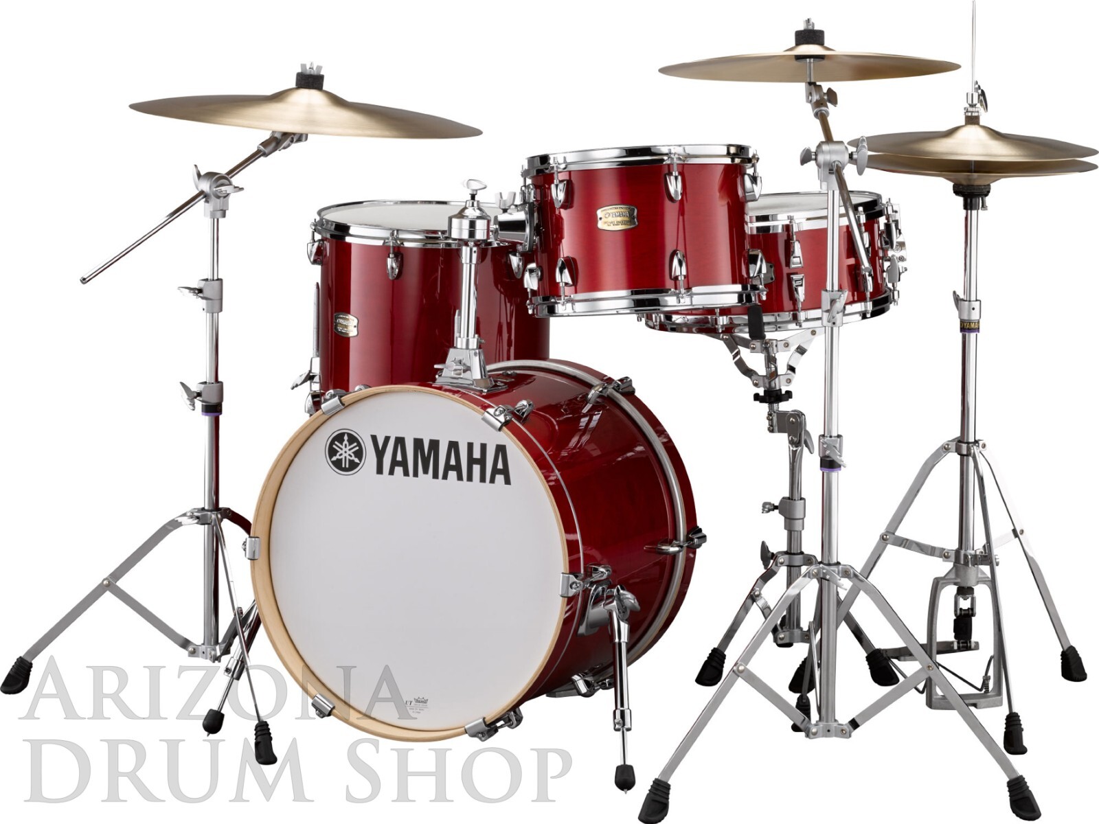 Yamaha Stage Custom Birch 3-pc Be Bop Drum Shell Pack CRANBERRY RED w/18" Bass