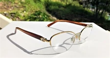 DKNY Eyeglasses Half Rim Gold Frames DY 5644 1189 Clear Lens 53-17-135
