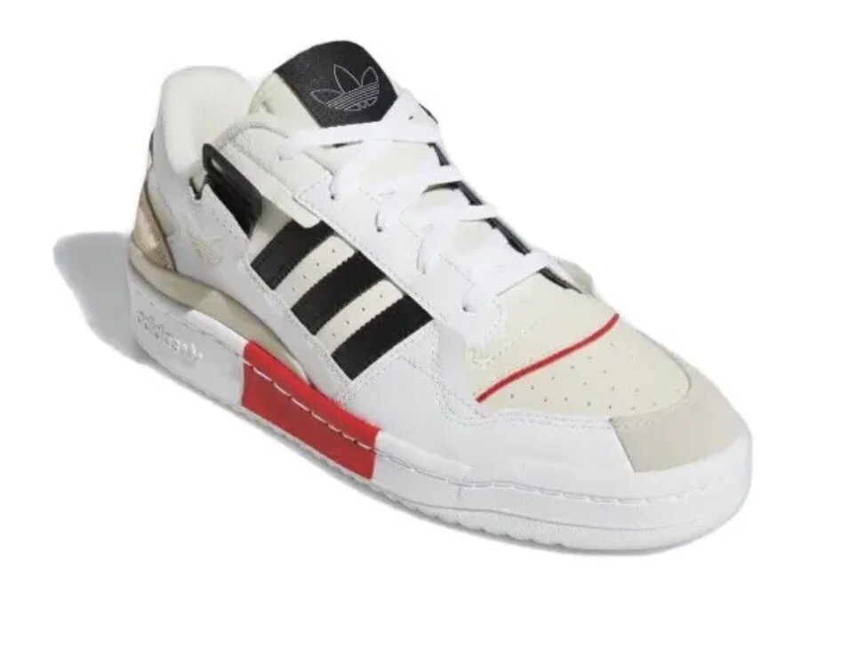 adidas forum exhibit low white black