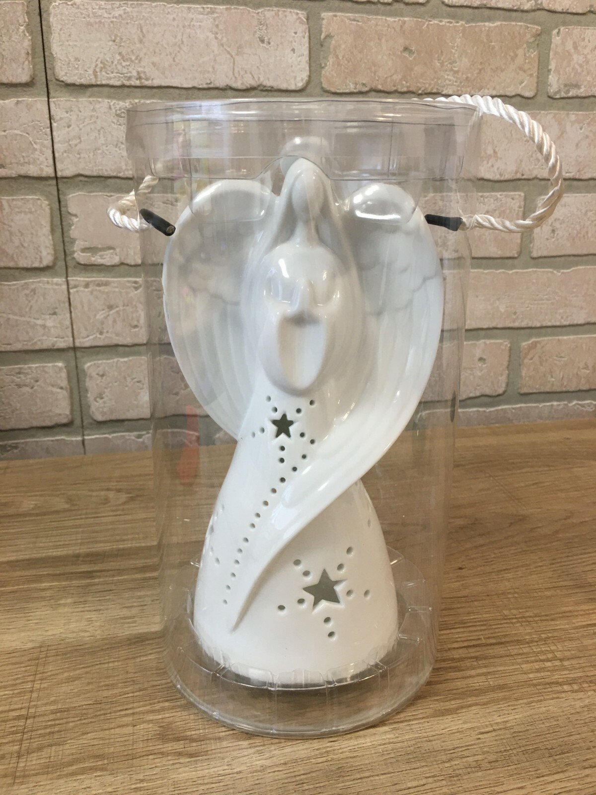 Yankee Candle Angel Luminary Tea Light Holder 9" Tall Porcelain eBay