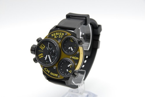 New Batt. 【 Almost MINT w/ Box 】 WELDER Series K-37 6501 50mm Quartz Men's Watch - Picture 6 of 23