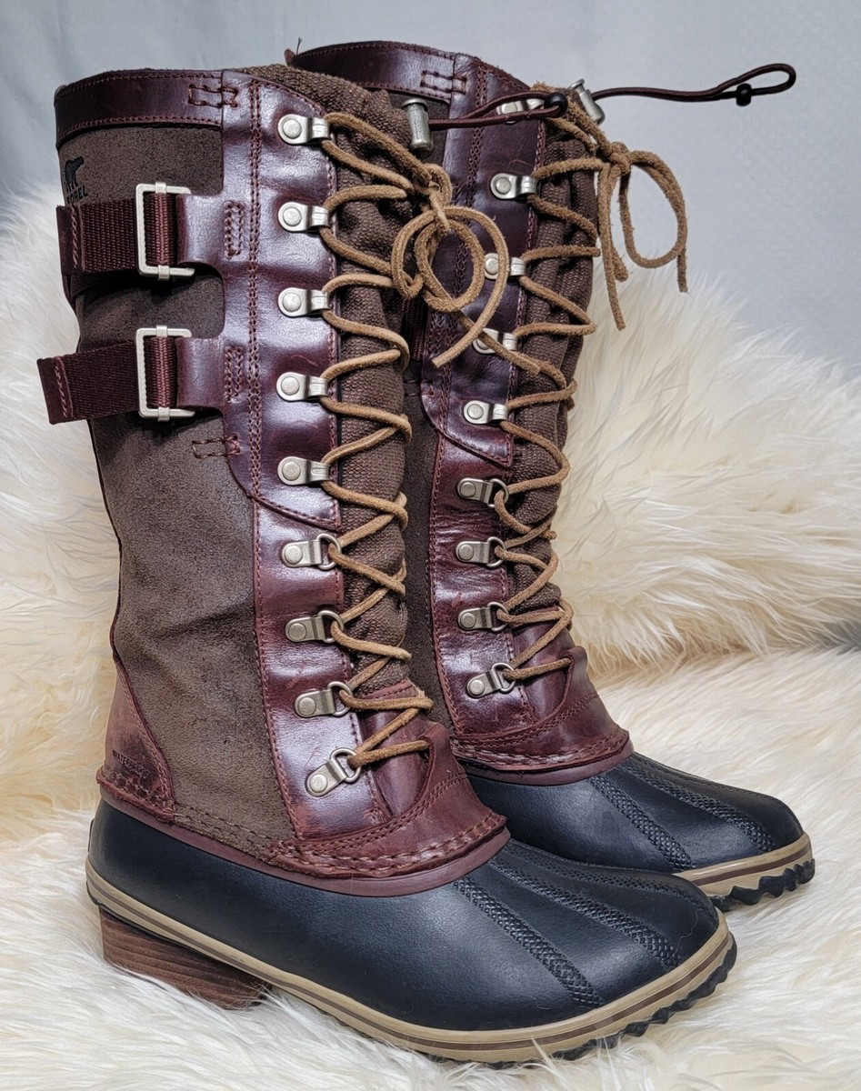 値下げ SOREL 防水ハイカットブーツ ブラウン SOREL 防水ハイカットブーツ ブラウン/ブラック26cm - メルカリ