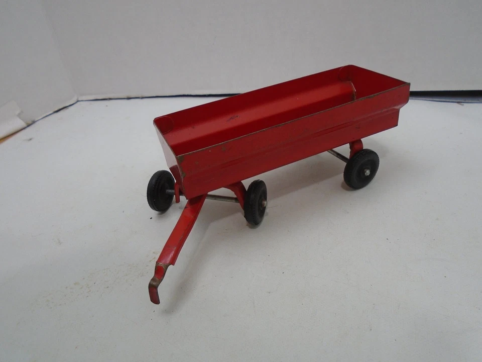 ERTL VINTAGE? Remolque tractor Red Farm camión juguete de metal hecho en EE. UU. Foto 3 de 4