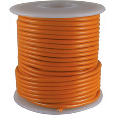 Wire, 22 AWG Solid Core, PVC, 600V, spooled, Color: Orange, Length: 1000 feet