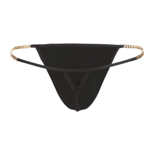 Men Thong G-string Sissy Briefs Sexy Metal Chain Waist Underwear Ultra Thin UK - Picture 14 of 31