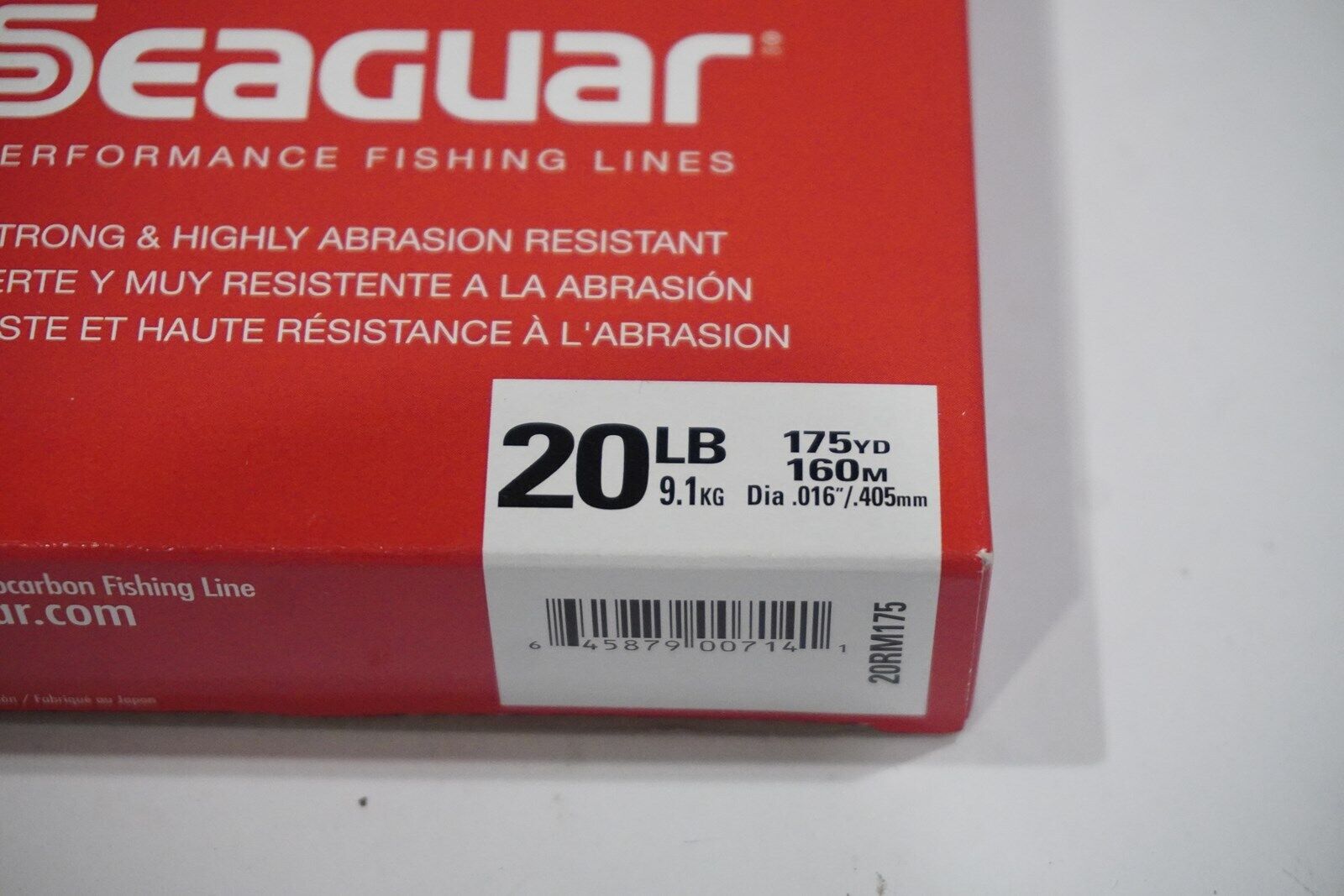 Seaguar Red Label 100% Fluorocarbon Main Line 20lb 175 Yards BRAND