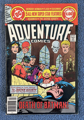 ADVENTURE COMICS #462 (DC, 1979) Death of Earth 2 Batman