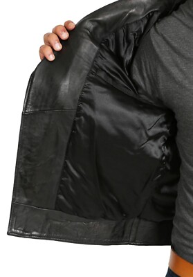 フ*Q様 black muton leather jacket Milwaukee Leather Men's Black Motorcycle Fashion Leather Jacket