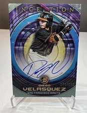 2022 Bowman Inception Diego Velasquez On Card Auto /250 PA-DV SF Giants