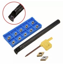 S12M-SDUCR07 Lathe Inner Turning Tool Boring Bar + 11pcs DCMT070204 Inserts