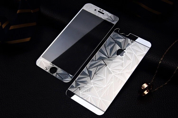 Protector de pantalla HD de vidrio templado cuerpo completo placa frontal y trasera iPhone 6s iPhone 6 Foto 4 de 4