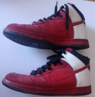 Nike Dunk High NBA Pack Chicago Bulls Varsity Red, White Mens Size 12 317982-661