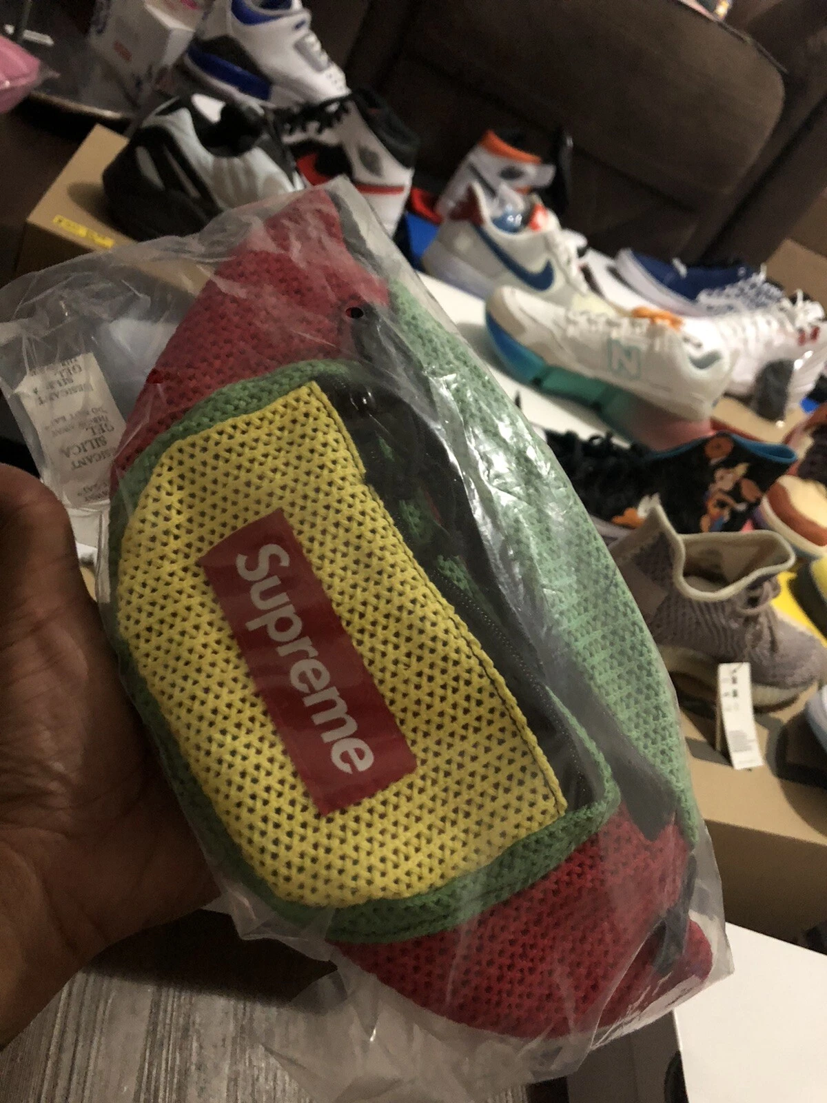 Sac taille à cordes Supreme SS21 multicolore neuf