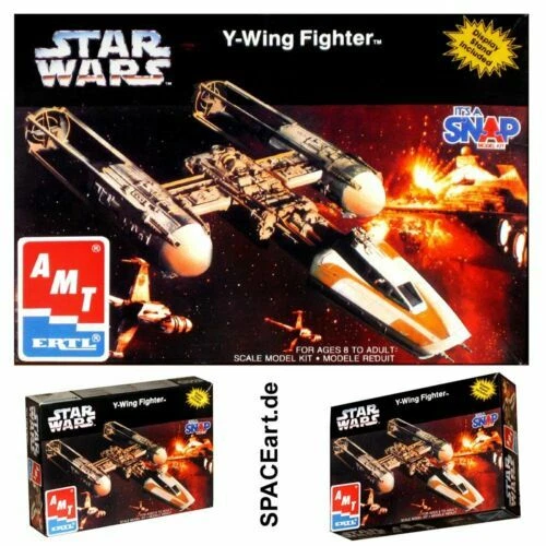 Modellini statici di aerei e veicoli spaziali AMT Ertl sul Star Wars