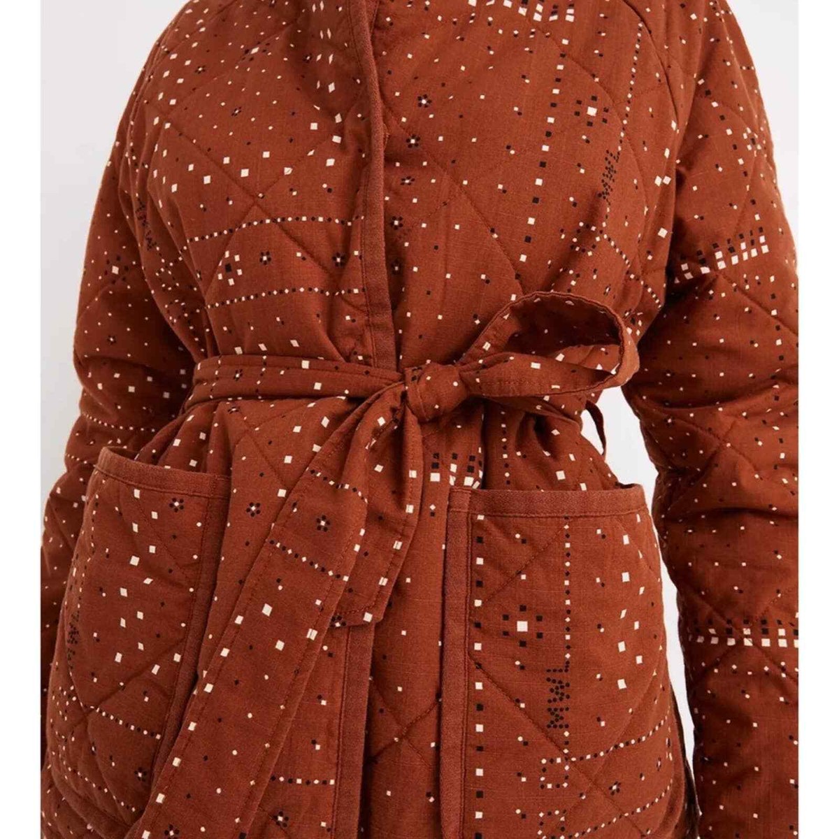 madewell quilted wrap jacket