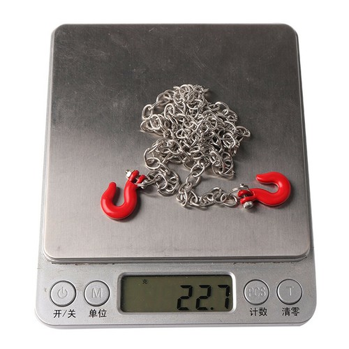 Catena di traino per rimorchio in metallo 1:10 RC per accessorio decorativo per - Foto 3 di 9