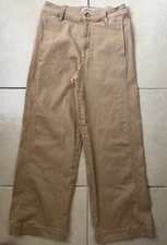 Vigoss Women’s Beige/Tan High Rise Wide Leg Trousers Jeans Pants Size 27
