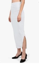 Saree Shapewear Petticoat for Women, Viscose Lycra Shape Wear White