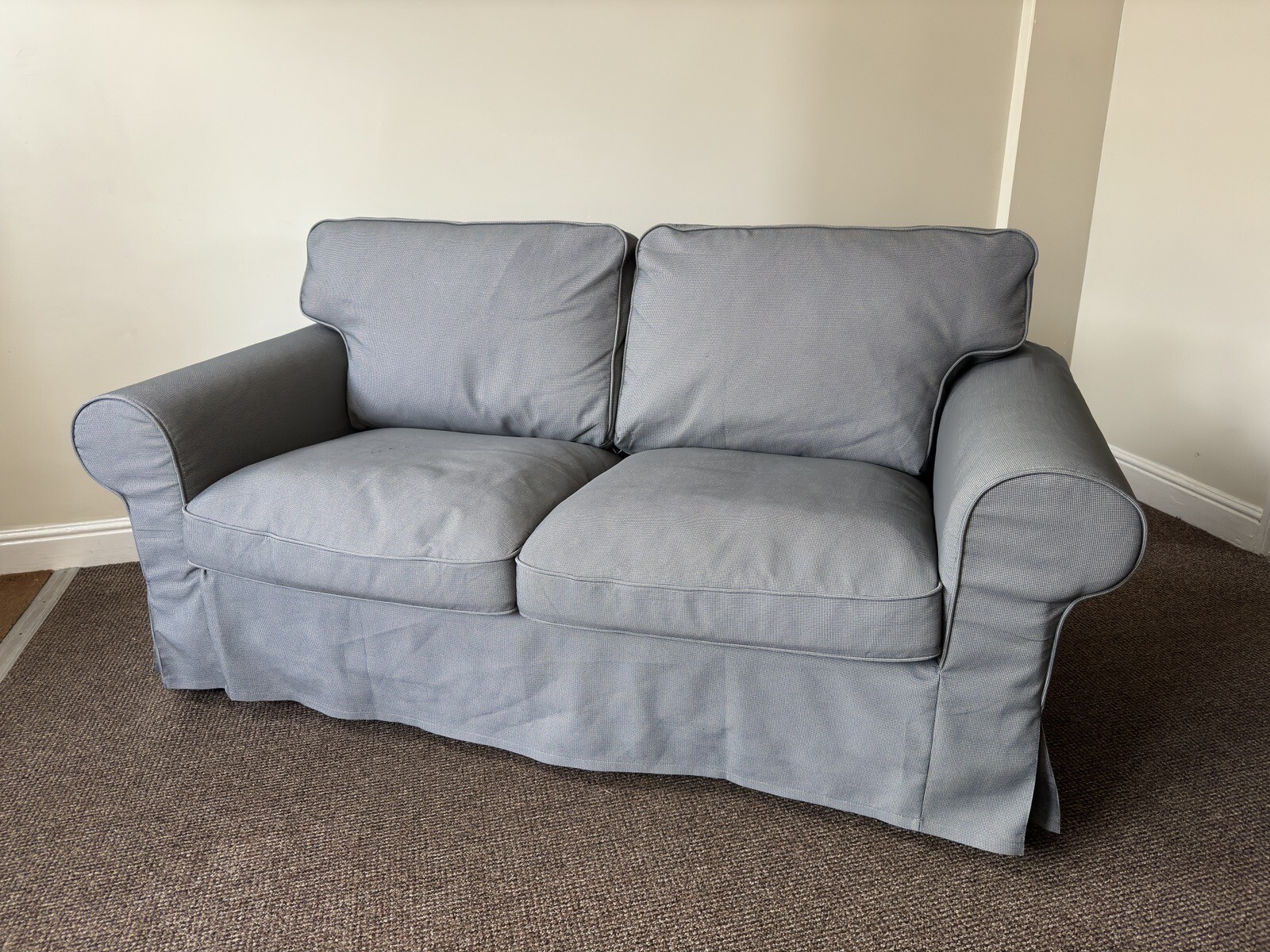 IKEA EKTORP 2 Seater Sofa in Remmarn light grey eBay