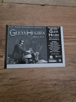 TNEWM18 WERBUNG 5X8 GLENN HUGHES: 'BLUES' L.A BLUES AUTHORITY VOL II