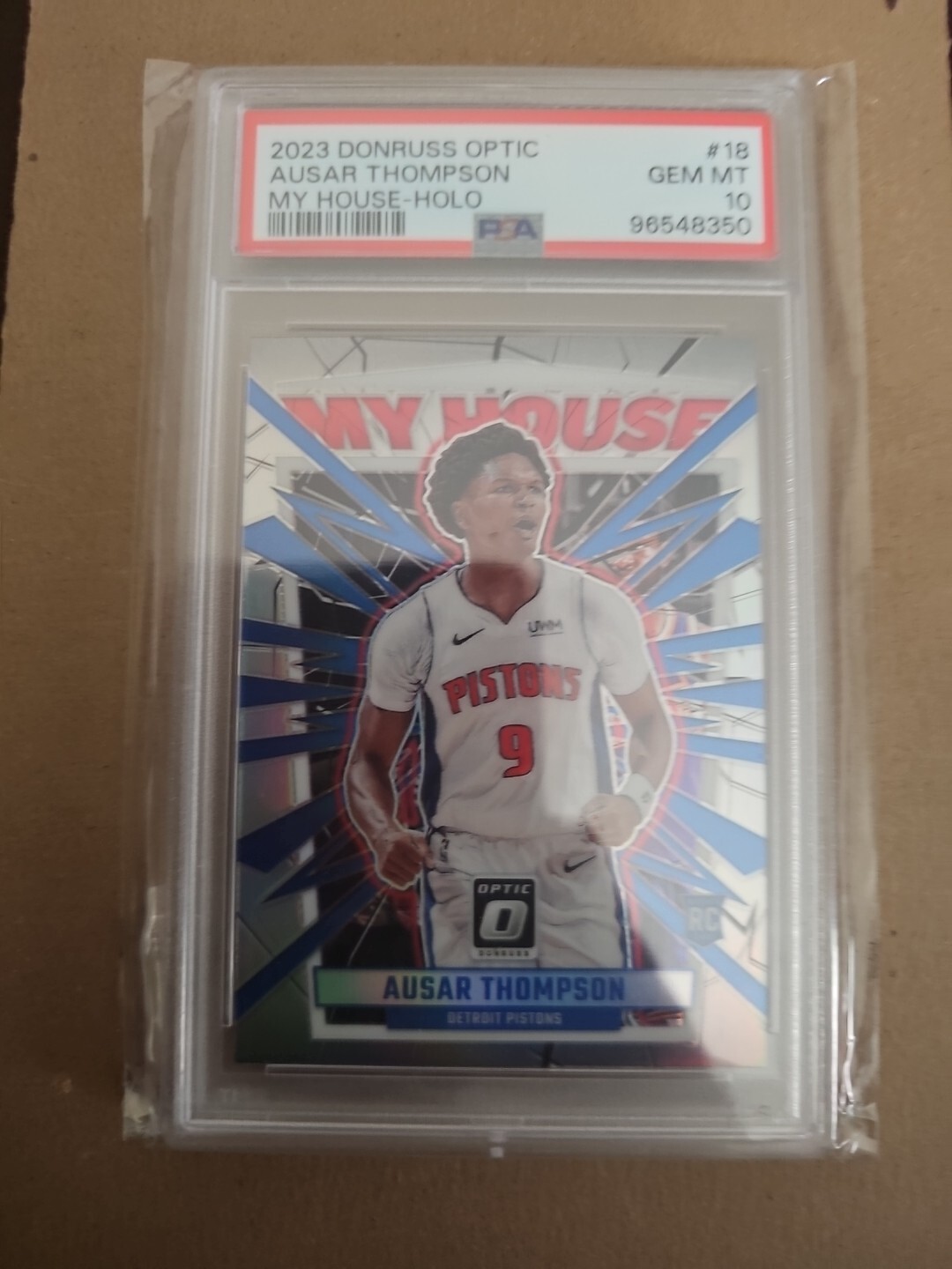 2023 DONRUSS OPTIC AUSAR THOMPSON MY HOUSE SILVER HOLO RC ROOKIE #18 PSA 10 💎