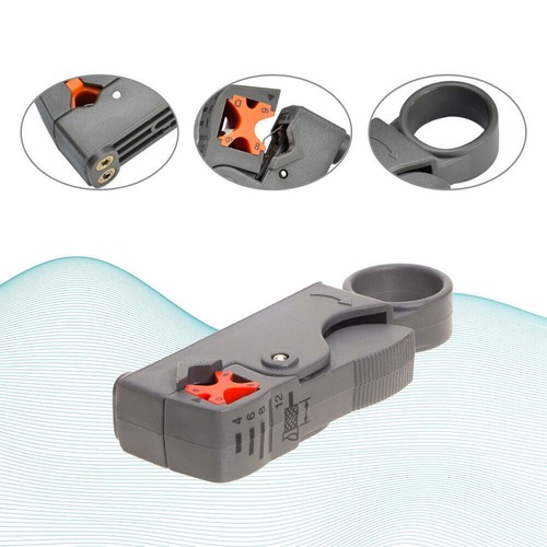 Coaxial Cable Stripper Wire Stripping Network Cable Clipper Wire Rotary Peeling - Picture 8 of 13