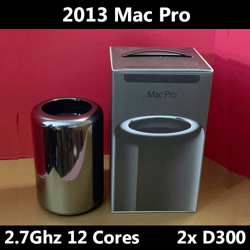 2013 Mac Pro 2.7GHz 12-Core Double D300 128GB RAM 4TB Pcie Nvme SSD - Afbeelding 1 van 1