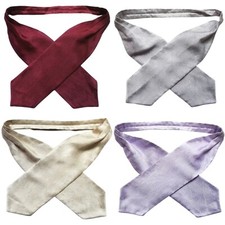 Cravat Cravats Wedding Ascot Self Tie Formal Ruche Shimmery Textured Mens Boys