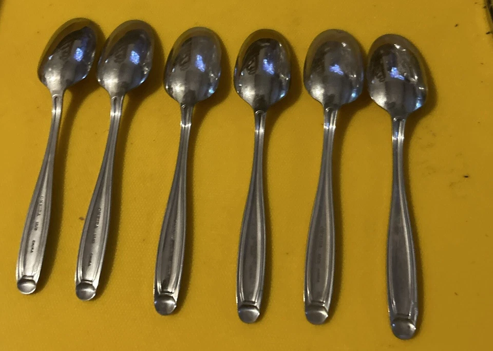 6 Teaspoons 6 1/4” Oneida Alexandria 18/0 Stainless Flatware Discontinued - Image 4 of 4
