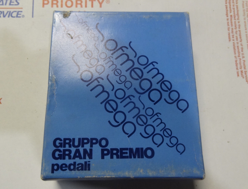 NOS OFMEGA GRAN PREMIO BMX PEDALS 80s VINTAGE BICYCLE - BLUE 9/16 - Picture 9 of 9