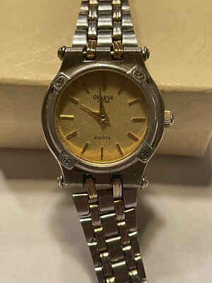 Geneva Vtg Gold & Silver Quartz Analog‎ Women\'s Slim Watch, Requires New Battery $_10.JPG?set_id=880000500F main image 2