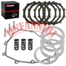 Clutch Friction Plates & Cover Gasket Kit for Kawasaki Ninja 400 EX400 2018-2023