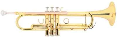 Bb-Trompete Jazztrompete Messing 123mm Brass Blasinstrument Koffer Mundstück